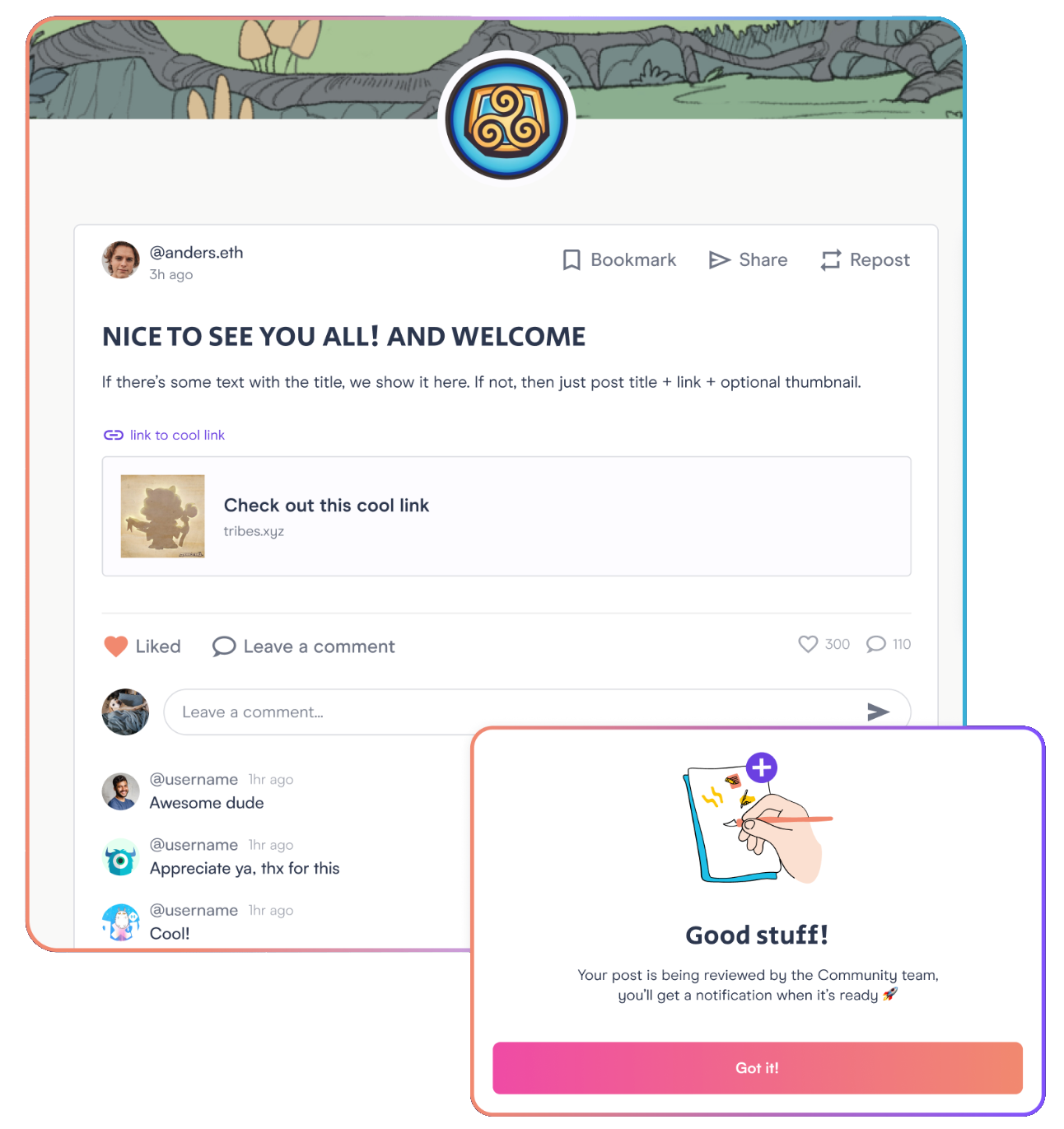 Tribes Studio Voting Live Polls